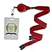 Comfort Breakaway Red Lanyard & Retractable Badge Reel Combo - Stretchy Neck Strap with Retracting Reel Cord for Office Badges, Keys and Access Cards by Specialist ID (Red)