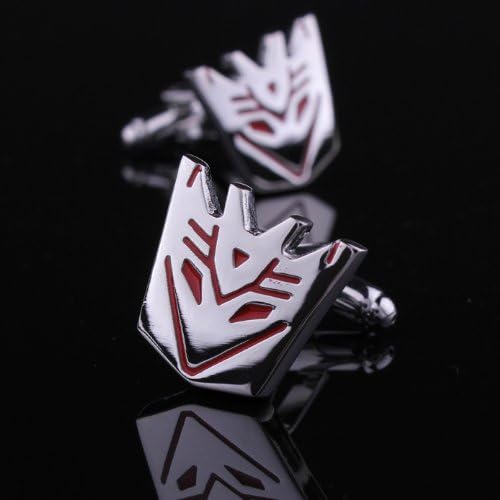 NexgenCover I Love Dad Cufflinks Hero Cuff-links Red Black Cufflinks (Transformers Decepticons Cufflinks Rad)