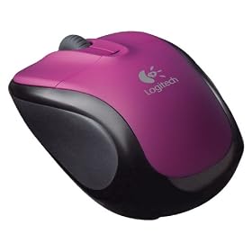 Logitech V220 Cordless Optical Mouse for Notebooks (Plum Purple)