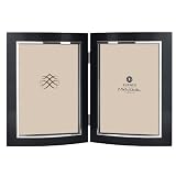 Burnes of Boston 163257 City Lights Double Hinged Picture Frame, Black, 5 by 7 Inches
