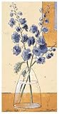 Blue Blossom II Art Print Poster By Bj??rn Baar, 5  x 9.75 
