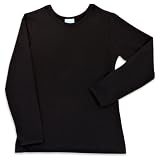 Chez Ami by Patsy Aiken Designs Girls Knit Fitted Tee Black