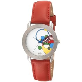 Bulova Men's Frank Lloyd Wright White Dial Watch #96A103