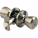 Brinks  2101-109 Tulip-Style Keyed Entry Door Knob, Antique Brass