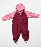 Hippychick Fleece Lined Pink/Plum All-in-One Suit, Waterproofs, Girls, 2-3 years