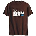 T-Shirt Mens Brown " Monrovia kicks ass " Capitals