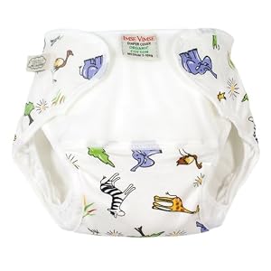Imse Vimse Organic Diaper Cover: Jungle S (11-17 lbs)