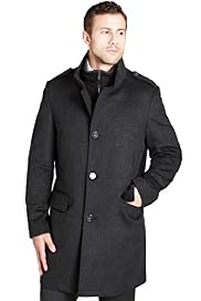 Big & Tall Collezione Wool Blend Double Collar Check Jacket