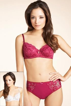 2 Pack Per Una Floral Lace Non Padded B DD Bras 2 Pack Per Una Floral Lace Non Padded B DD Bras