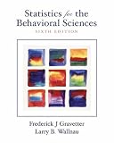 Statistics for the Behavioral Sciences (with InfoTrac)