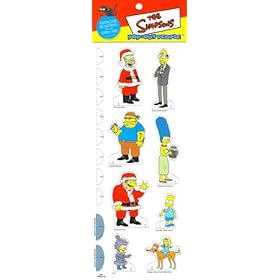  SIMPSONS ROASTING ON AN OPEN FIRE * Episode 7G08 * The Simpsons POP-OUT PEOPLE Characters & Background Set from Dark Horse Comics