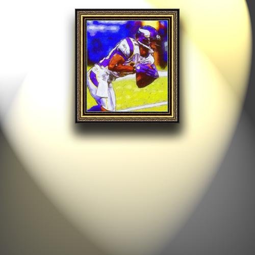 Completely Handpainted American Football Sport Painting, Custom Order FL7268, Oil on Canvas, with Option to Paint Jerry, Brett & Co. from Any Other Favorite Photograph or Picture, Unframed, Size 20'' x 23