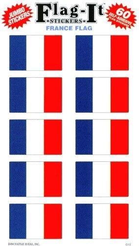France flag stickers for home or school
