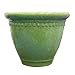 Garden Odyssey PLYFP72612BB3 Glazed Milano Planter, Crackled Green, 12-Inch