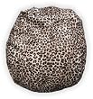 MicroFibres Leopard Bean Bag Chair