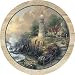The Light of Peace by Thomas Kinkade Sandstone Thirstystone Coasters