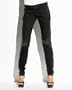 bebe Leatherette Trim Moto Jean