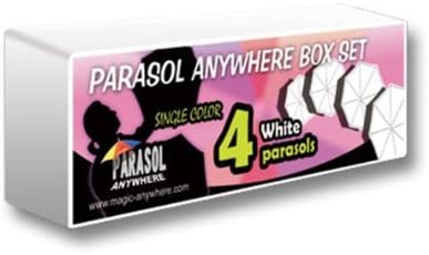 Parasol Box Set (4 Parasols, WHITE) - Trick by Live Magic Limited