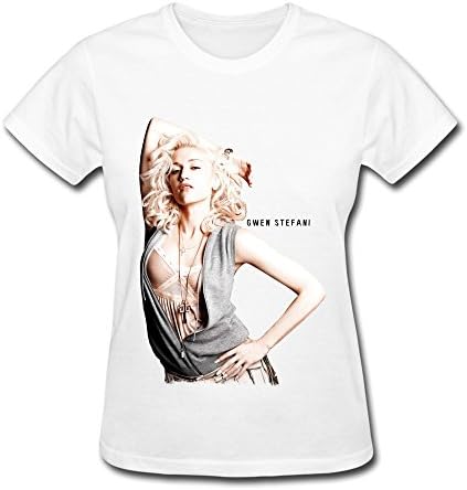 HENGLI Women's O-neck Gwen Stefani T-shirts XXL White