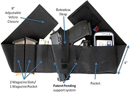 Hidden Heat 4 - Large 36"- 42" Women's and Men's Belly Band Concealed Carry Gun Holster