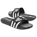 adidas Men's Santiossage Slide, Black/Clear/White, 11 M
