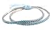 Bracelet Set (2 pc) - (B279) - Plus Size Stretch - Swarovski TM Crystals ~ Aqua Blue (8")