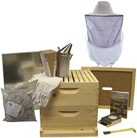 Complete Beekeeping Hive Kit (10-Frame, 2 Supers (6 5/8"))