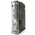 XBOX 360 GHOST CASE - CRYSTAL CLEAR/HDMI/BLUE LIGHTS