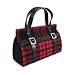 B19 Plaid w/ Pocket Handbag Sunglass Eyeglass Case (Red)
