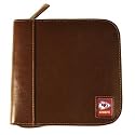Kansas City Chiefs Brown Square Leather CD Case