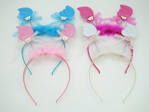 Lovely hairy antler hair hoop with bear (12 pcs)