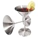 Oggi 8-Ounce Stainless Steel Martini Goblets, Set of 2