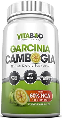 ★Garcinia Cambogia Extract Natural Appetite Suppressant and Weight Loss Supplement, ★ LOSE WEIGHT OR YOUR MONEY BACK ★, Veggie Capsule, Premium, Pure and Effective Fat Burner, 60% HCA Plus FREE Ebook To Super Charge Your Weight Loss. USA Made, GMP Certified. ★ Backed By Two Guarantees ★- Amazon's 30 Day Guarantee & Vitabod's No Hassle Guarantee ★.