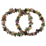 Tumbled Polished Tourmaline Chip Bracelets - Set of 2
