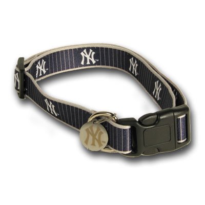 New York Yankees Dog Puppy Pet Collar Small 9-15 Inch Neck Officially Licensed MLB Baseball