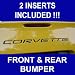 C5 CORVETTE 97 98 99 - 01 02 03 04 Front & Rear Bumper Vinyl Inserts Decals Letters - 37 Colors to choose from