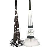 Enchanted Evening Glitter Marabou Fringed Horns 24ct
