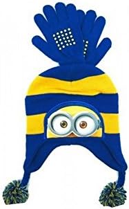 Minions Knit Hat and Gloves Set