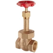 Milwaukee Valve 1174 Series Bronze Gate Valve, Heavy Duty Service, Class 200, Rising Stem, NPT Female