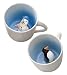 Animal Mugs - Ceramic Mug with Three-Dimensional Animal Figure Sculpted on the Bottom