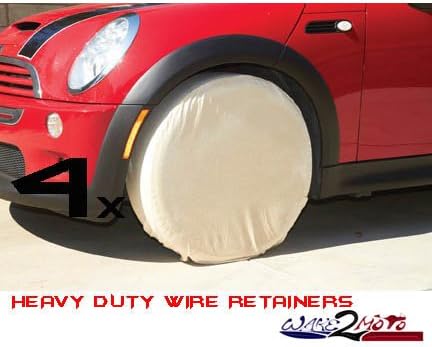 4 Four Tire Rim Wheel Covers for Trailer Boat Travel RV Watercraft PWC Camper Truck