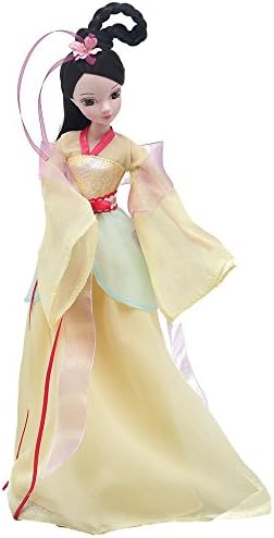 OMISS Chinese Ancient Style Doll Royal Pricess Yellow Fairy in Gorgeous and Classic Costume