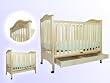Jeanie Crib with Drawer in Cherry Finish By AFG Baby Furniture