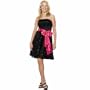 Short Party Dress by Sean Collection Strapless Cocktail Dress (8874) BLACK/FUSCHIA