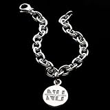 Northwestern University Sterling Silver Charm Bracelet