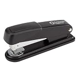 711 Half-Strip Desk Stapler with Staple Supply Indicator, Black CEB61047
