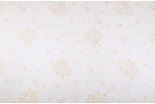 TGSIK Olivia Series Beautiful Butterfies Around the Flowers Pattern Design Golden Color European Style Non-Woven Wallpaper Home Decorations Memo Sample
