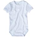 Sanetta 320420 - Body kurzarm geringelt, Organic Cotton