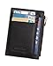 Foryee Genuine Leather Slim Mini Front Pocket Wallet With Zipper for Men and Women