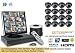 PRO SERIES Complete 16 Camera Indoor Color Sony Super HAD CCD 480 Line Dome Security Camera System with Internet and Cell Phone Viewing (CSP-16PROD)